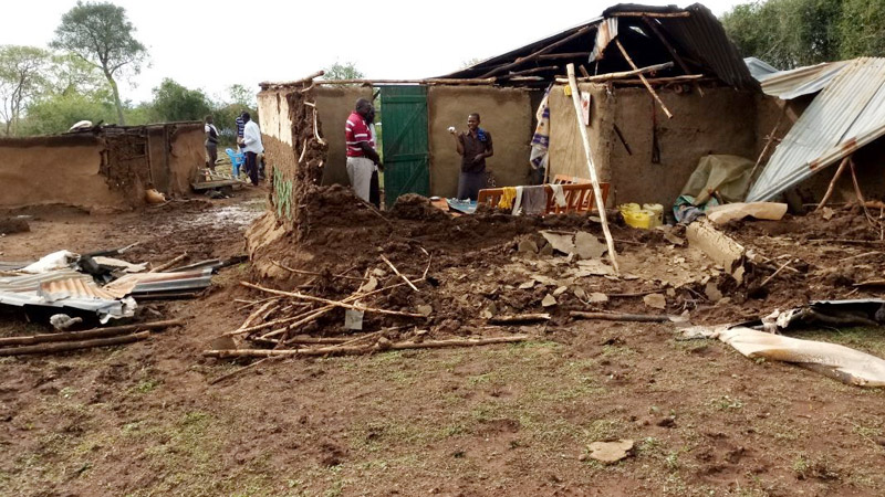 Damaged Home in Kenya