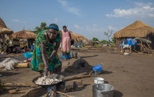 ADRA Uganda Cooking Near The Tent