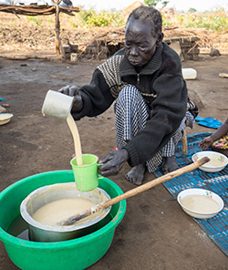 Grandmother refugee in Uganda